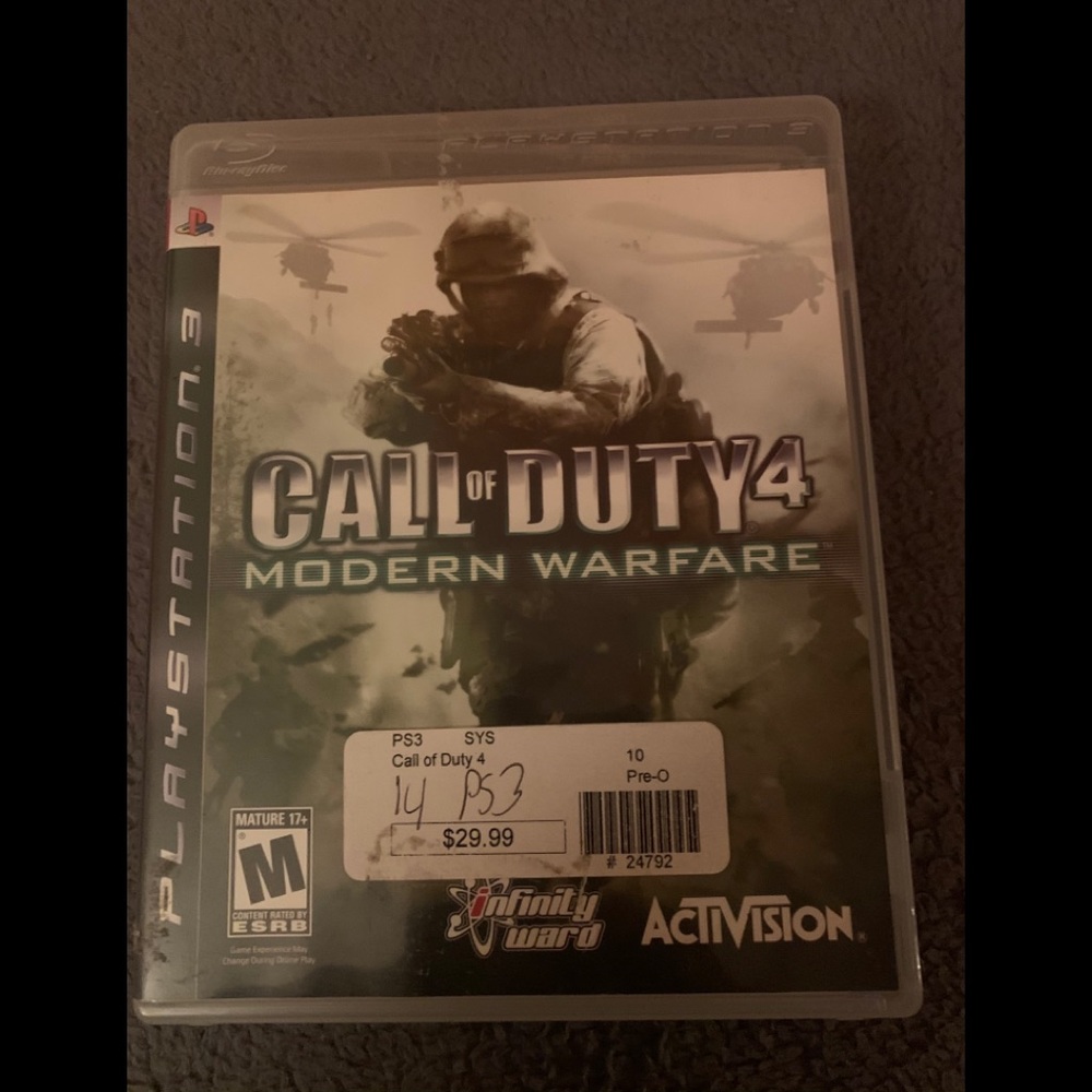 CALL of DUTY 4, MODERN WARFARE PS3